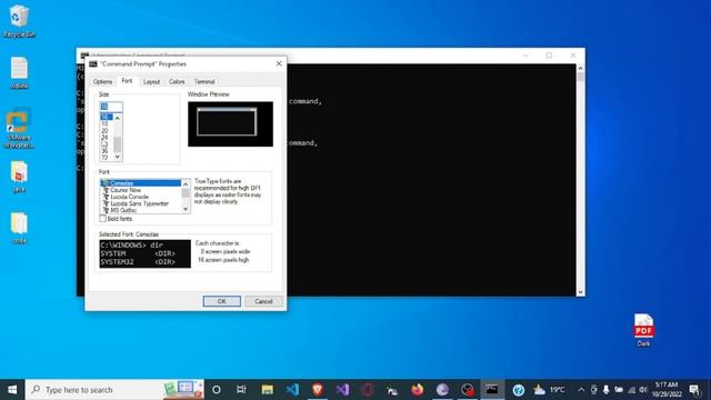 How to change font Size on Windows Command prompt Terminal( CMD) смотреть онлайн