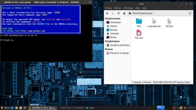 Démarrage image CD à l'aide de DOSBOX (cue, bin) смотреть онлайн