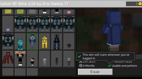 Block And Mob 5D Skin Pack Download | 1.19.2.02 | MCPE |