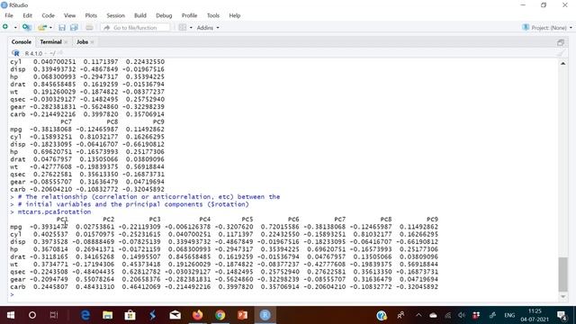 Principal Component Analysis in R - Example 1 смотреть онлайн
