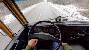 2013 KAMAZ 6520 11.7 MT (300HP Russian Heavy Truck) - POV TEST DRIVE