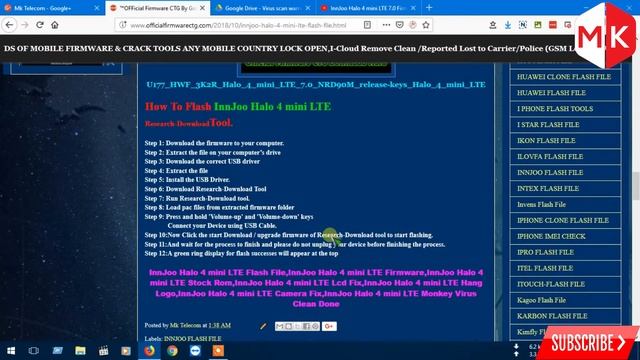 InnJoo Halo 4 mini LTE 7.0 Flash File Firmware SC9832 100% TESTED | Android Flash Firmware смотреть онлайн