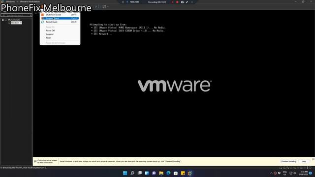 How to Install Windows 11 on VMware Workstation Pro 16 | @PhoneFix Melbourne смотреть онлайн