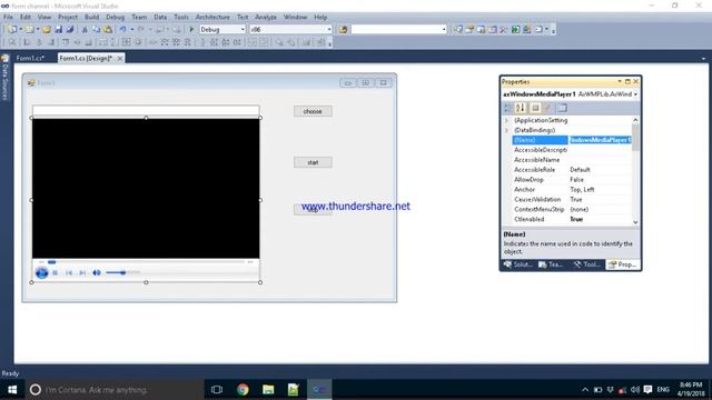 How to play video in form, C# windows form application смотреть онлайн