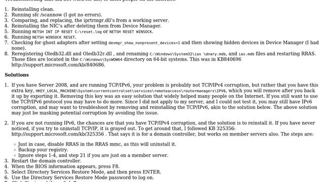 RRAS won t start with 8007042a смотреть онлайн