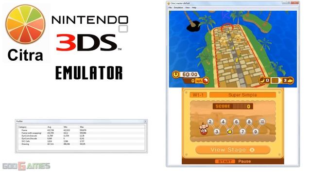 Citra 3DS Emulator - Super Monkey Ball 3D Ingame #3! смотреть онлайн