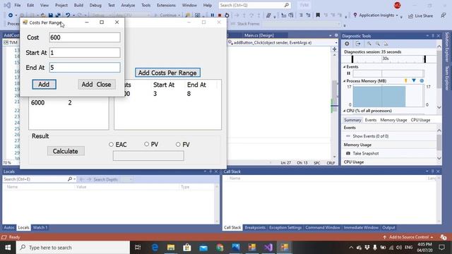 Windows Forms Application (OOP C#) [Time Value of Money] смотреть онлайн