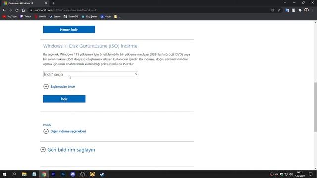 Windows 11'i Ücretsiz Olarak İndirme (ISO Dosyası) смотреть онлайн