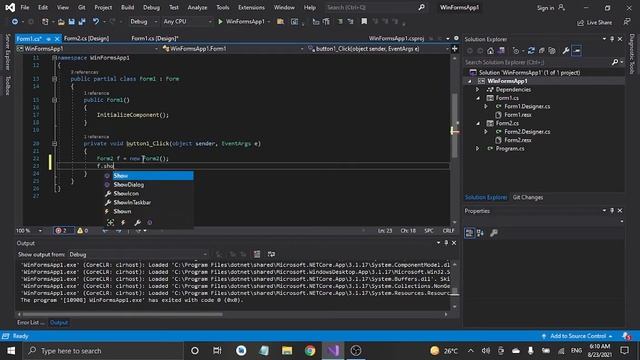 Moving Between Two Windows Form In C# || الانتقال بين الواجهات في لغة سي شارب смотреть онлайн