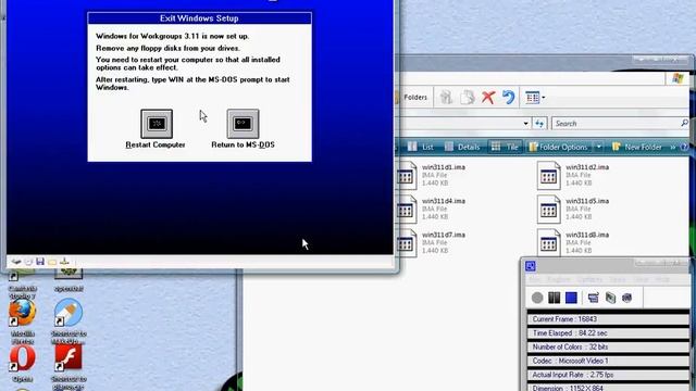 Installing Win 3.11 Workgroups.avi смотреть онлайн