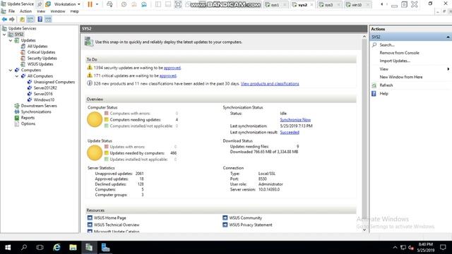How to approve the security updates in WSUS смотреть онлайн