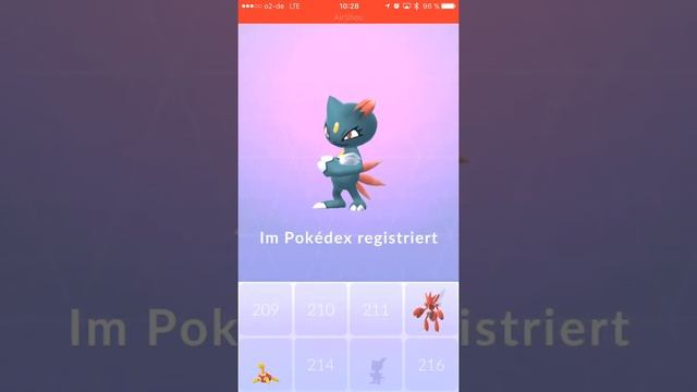 Sneasel Caught - wild Pokemon Go Generation 2 смотреть онлайн