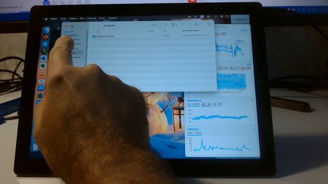 Планшет CHUWI Ubook X 12 под управлением macos Sonoma смотреть онлайн