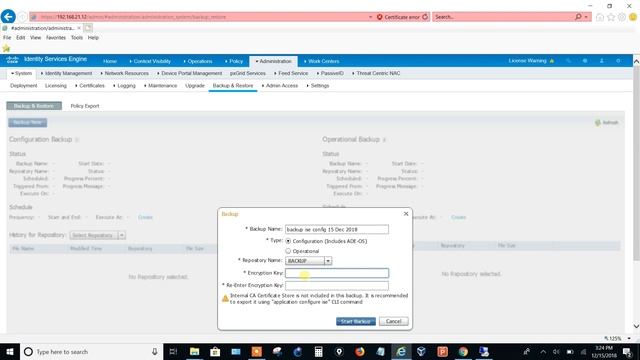 How to: Cisco ISE backup 2.1 смотреть онлайн
