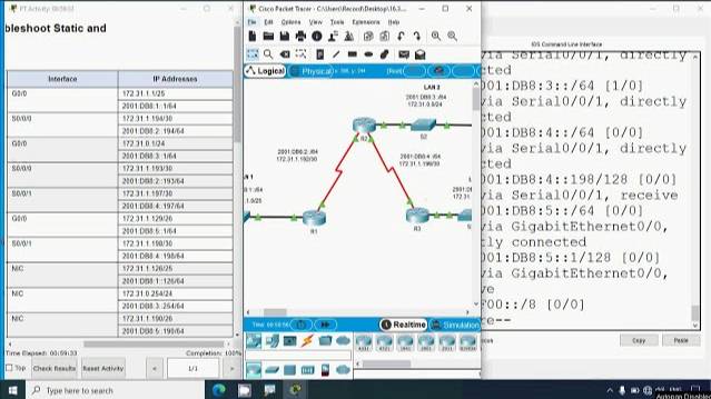 16.3.1 Packet Tracer - Troubleshoot Static and Default Routes смотреть онлайн