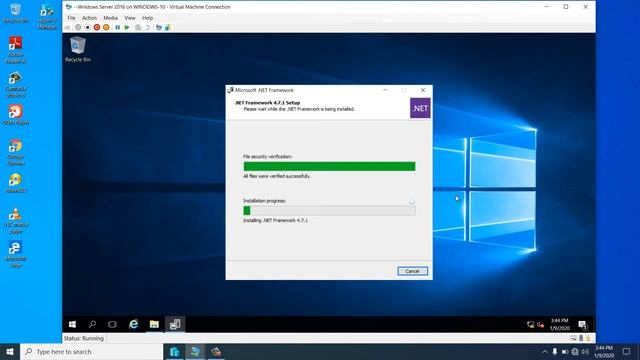 Install Microsoft Netframework 4-7-1 for exchange server 2016 CU15 on server 2016 part 5 смотреть онлайн