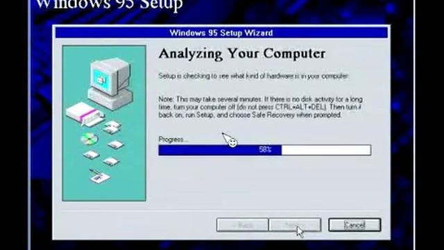 Installation Of Windows 95 By Floppy Part 1 смотреть онлайн