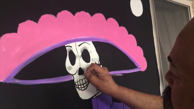 Day of the Dead Window Painting смотреть онлайн