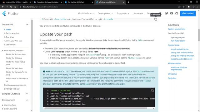 Dart Sdk and Flutter Sdk Downloads - - Flutter Tutorials Myanmar смотреть онлайн