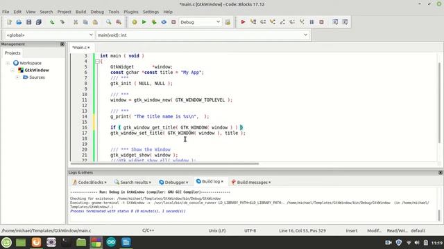 GTK GtkWindow Part 03 смотреть онлайн