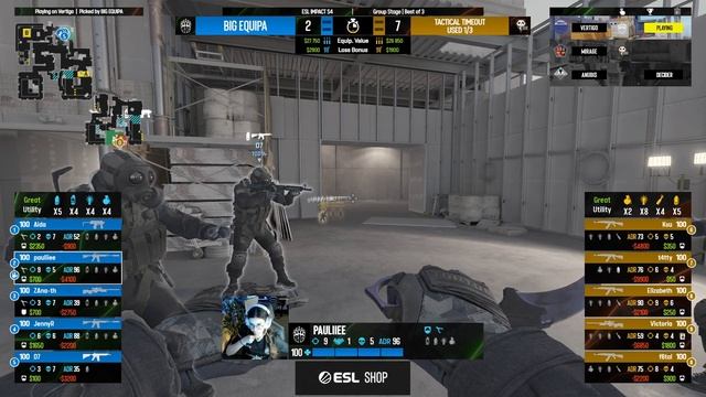 BIG EQUIPA vs. 9 Pandas - Map 1 [Vertigo] - ESL Impact S4 - EU смотреть онлайн