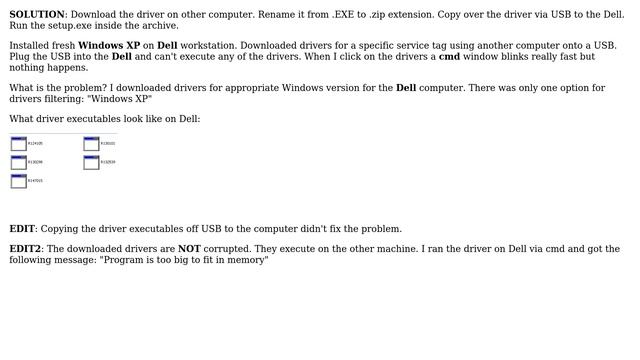 Can't install drivers for Windows XP. Program too big to fit in memory смотреть онлайн