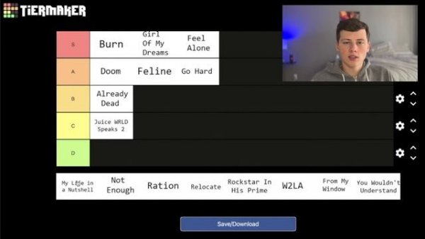 FIGHTING DEMONS Tier List! (Juice WRLD Album Review)