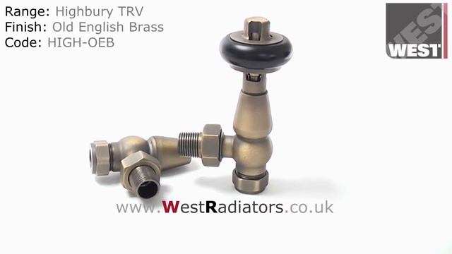 Highbury Thermostatic Radiator Valve Old English Brass смотреть онлайн