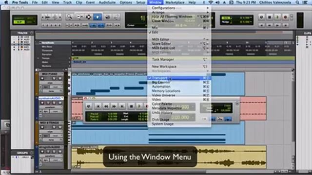 Show/Hide Transport Window смотреть онлайн