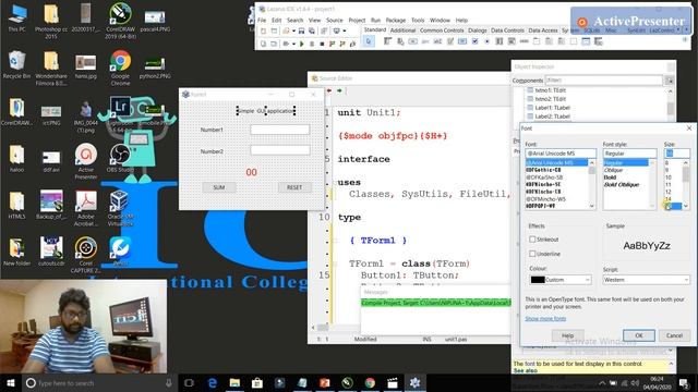 Pascal Windows Base APP Development Sinhala Tutorial(Lesson 5) смотреть онлайн