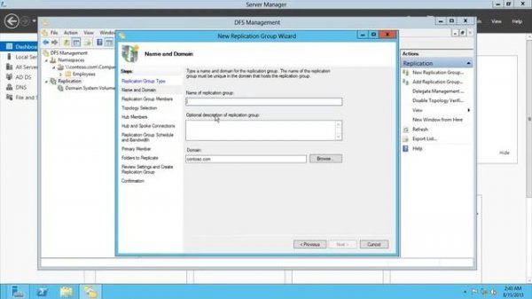 *NEW* Install & Configure DFS Namespace/Replication Windows Server 2012