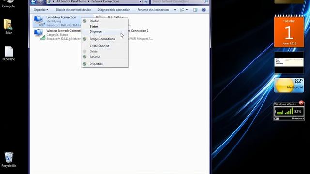 Windows 7 Laptop - Broken Internet Connection Sharing (ICS) & LAN IP Conflict смотреть онлайн