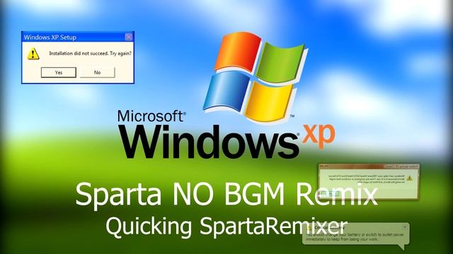 Windows XP Sparta NO BGM Remix смотреть онлайн
