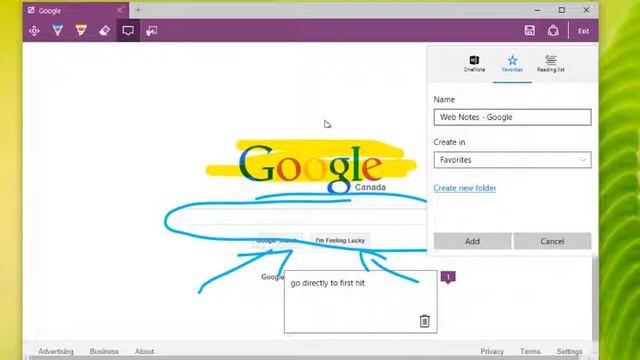Windows 10 - Creating Basic Web Notes in Edge смотреть онлайн