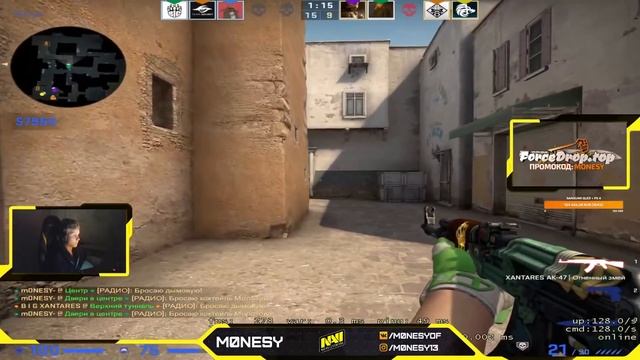 МОНЕСИ ПОПАЛСЯ ПРОТИВ ЧИТЕРА | МОНЕСИ КАБМЕЧИТ ИГРУ | CSGO смотреть онлайн