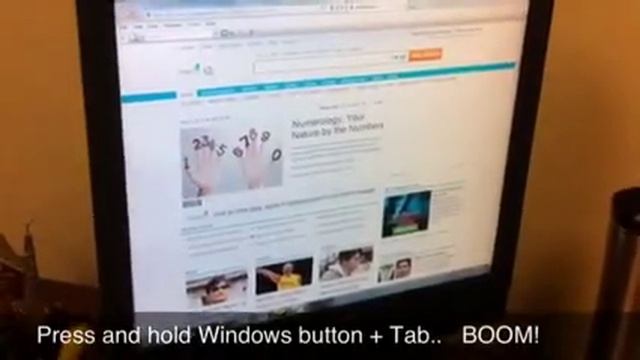 Cool Windows Keyboard Shortcut - "AERO FLIP 3D" смотреть онлайн