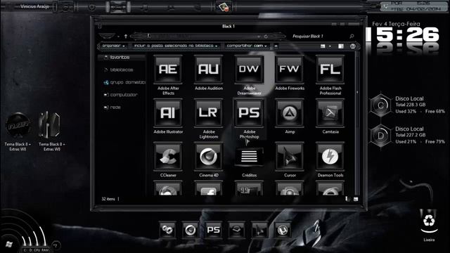 Download: Tema + Extras W8/W8.1 (Black 8) смотреть онлайн