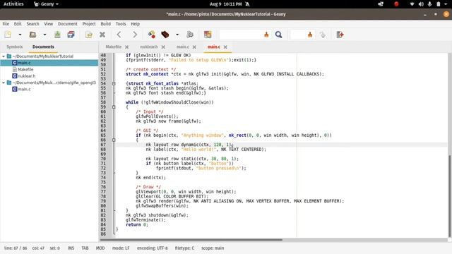 Nuklear Tutorial 1 - Basic program смотреть онлайн
