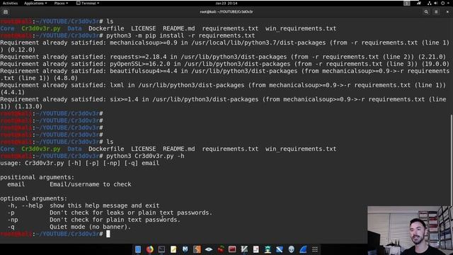 How to Install use and Run Cr3dOv3r Tool | Kali Linux Video 2020 смотреть онлайн