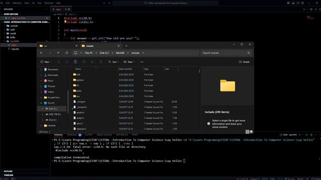 How to add CS50 Library to VS code desktop смотреть онлайн