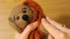 Мк собачка спицами. Мастер-класс вязаная собака спицами. Puppy knitting pattern