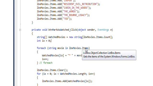 C# Edge 175 Changing every item in a C# listbox смотреть онлайн