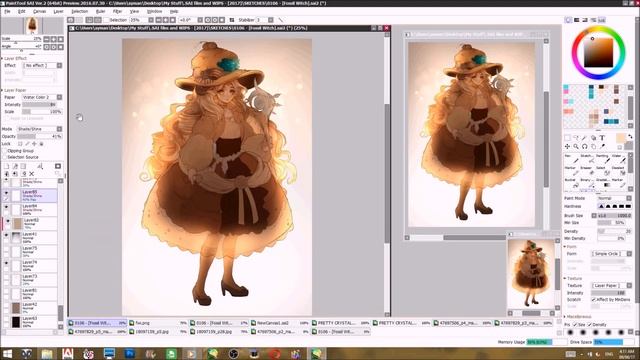 Speedpaint | Fossil Witch (Adopt) | Paint Tool SAI смотреть онлайн