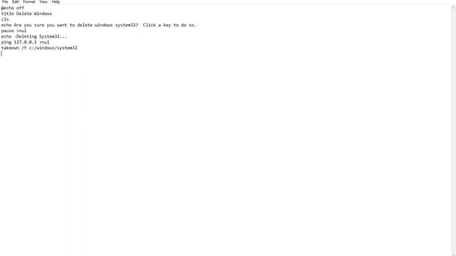 How to destroy windows with Batch | (Save this with a .bat extension) read description смотреть онлайн
