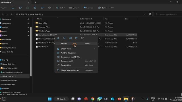 Mounting and Unmounting ISO Files on Windows 11 (02 Built-in Options) смотреть онлайн