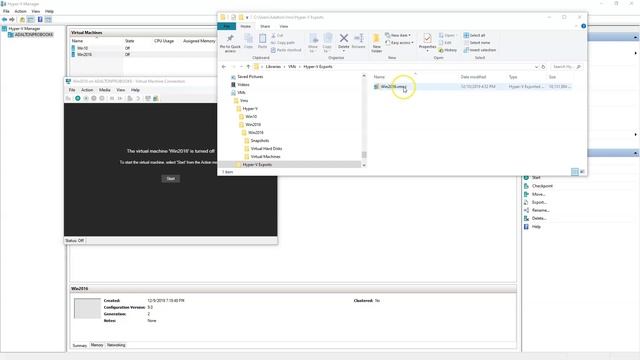 Share, export or backup your Hyper-V Virtual Machine смотреть онлайн