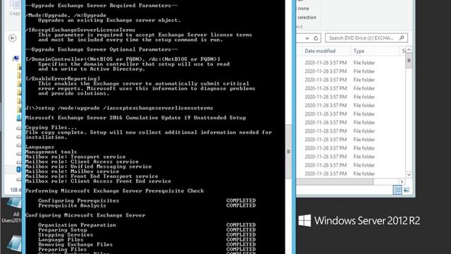 [Boring Video] Upgrading Exchange Server 2016 CU 19 cumulative update 19 real time elapsed смотреть онлайн