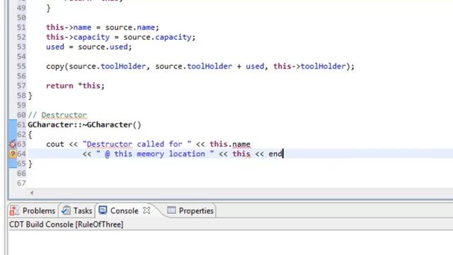 Rule of Three Implementation in C++ смотреть онлайн