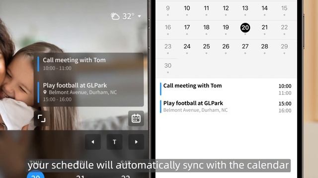 SyncGo Smart Wi-Fi Digital Calendar - Display Google Calendar on your desktop смотреть онлайн