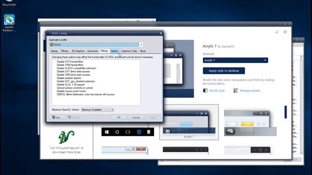 [FIXED IN r833][DXGL 0.5.14] [WindowBlinds 10.65] - DXGL Config glitch - Missing checkboxes смотреть онлайн